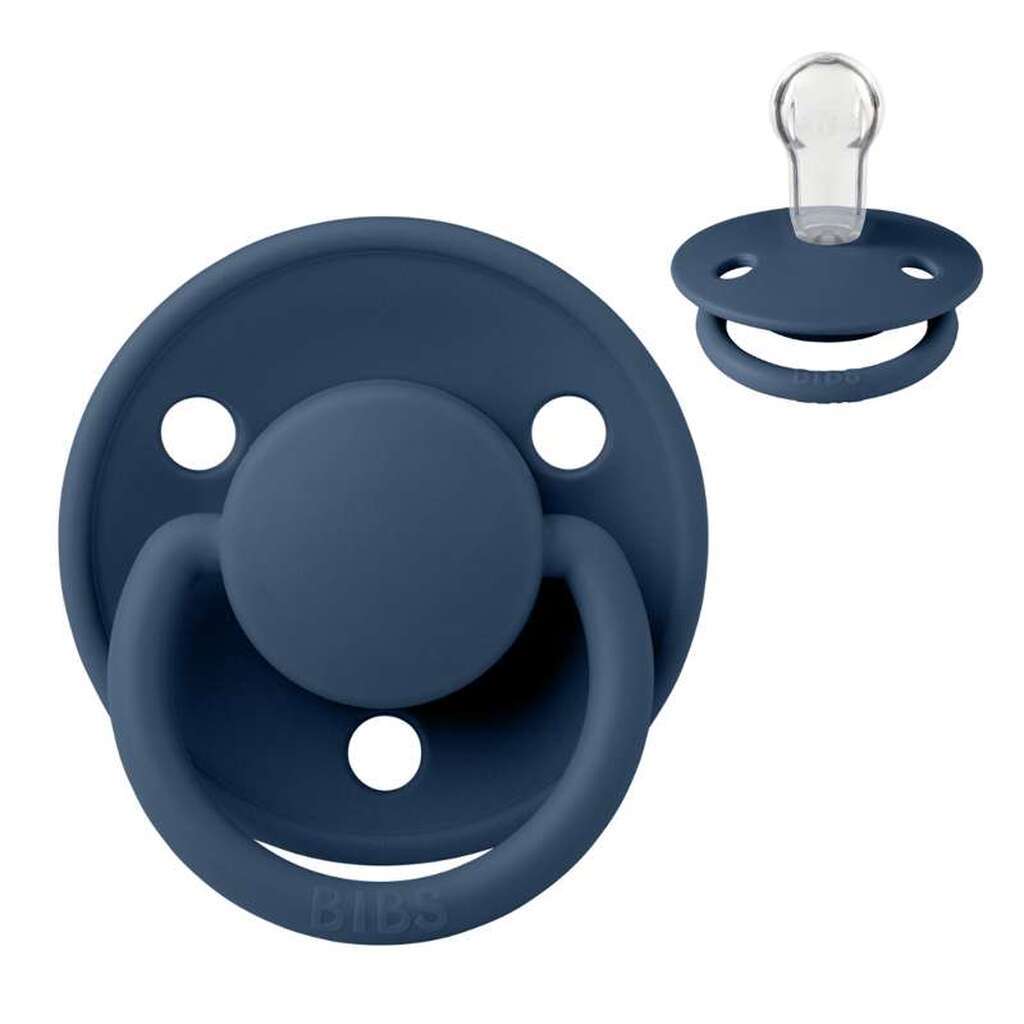 BIBS Rund De Lux Sut - Onesize - Silikone - Steel Blue