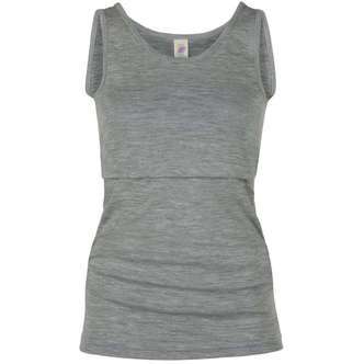 Engel Natur Ammetop - Uld/Silke - Light Grey Melange