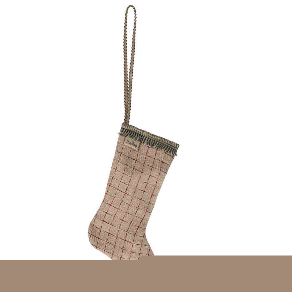 Maileg Juleornament - Stof - Strømpe - Grøn