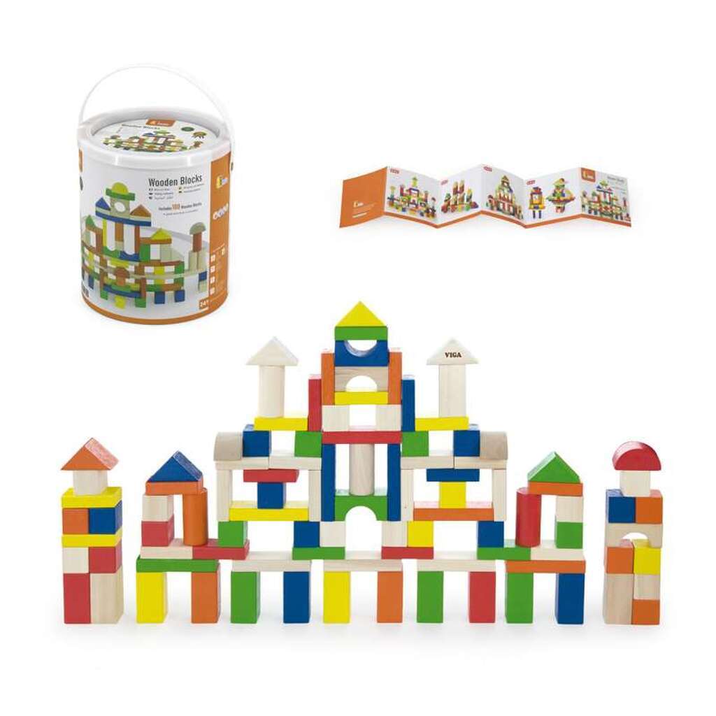 Kid'oh Byggeklodser i Spand - 100 stk.