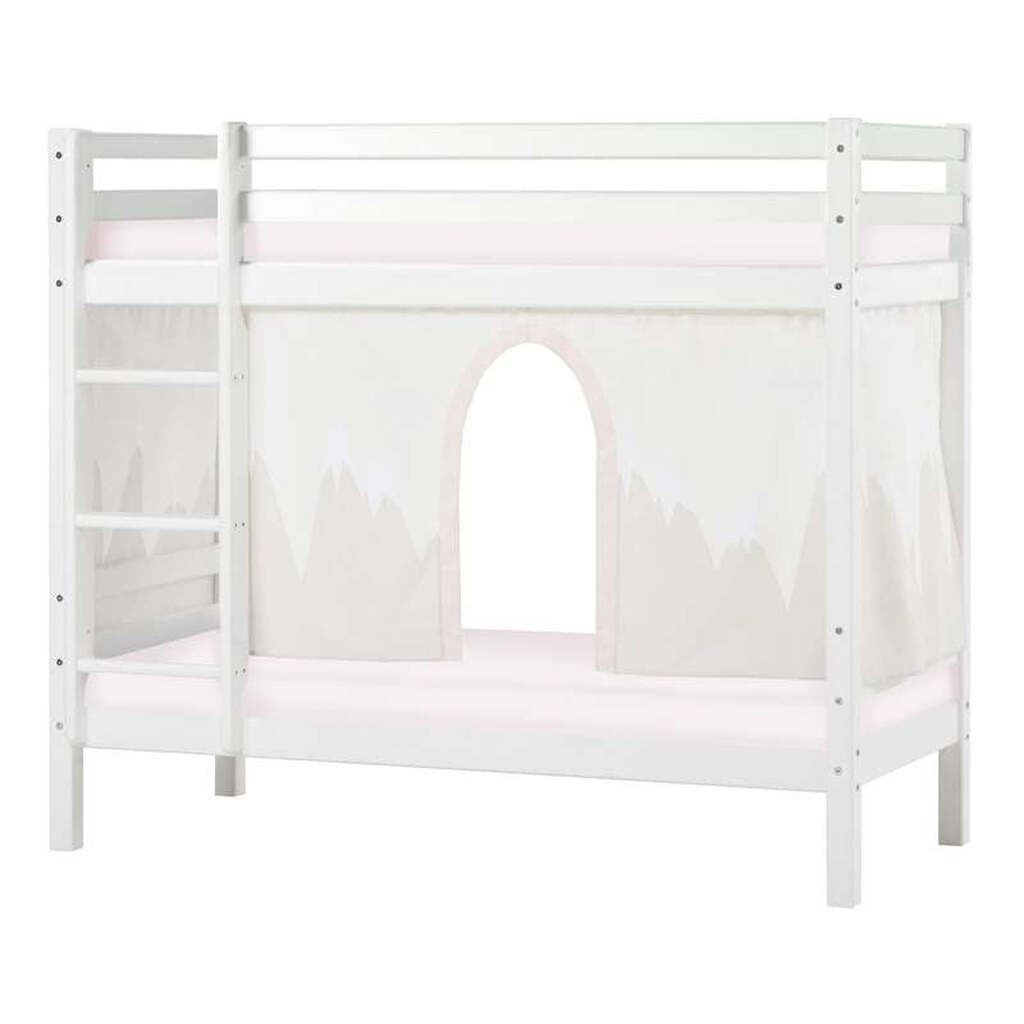 Hoppekids ECO Dream - Køjeseng m. WINTER WONDERLAND Forhæng - 70x160 cm. - Ikke Delbar