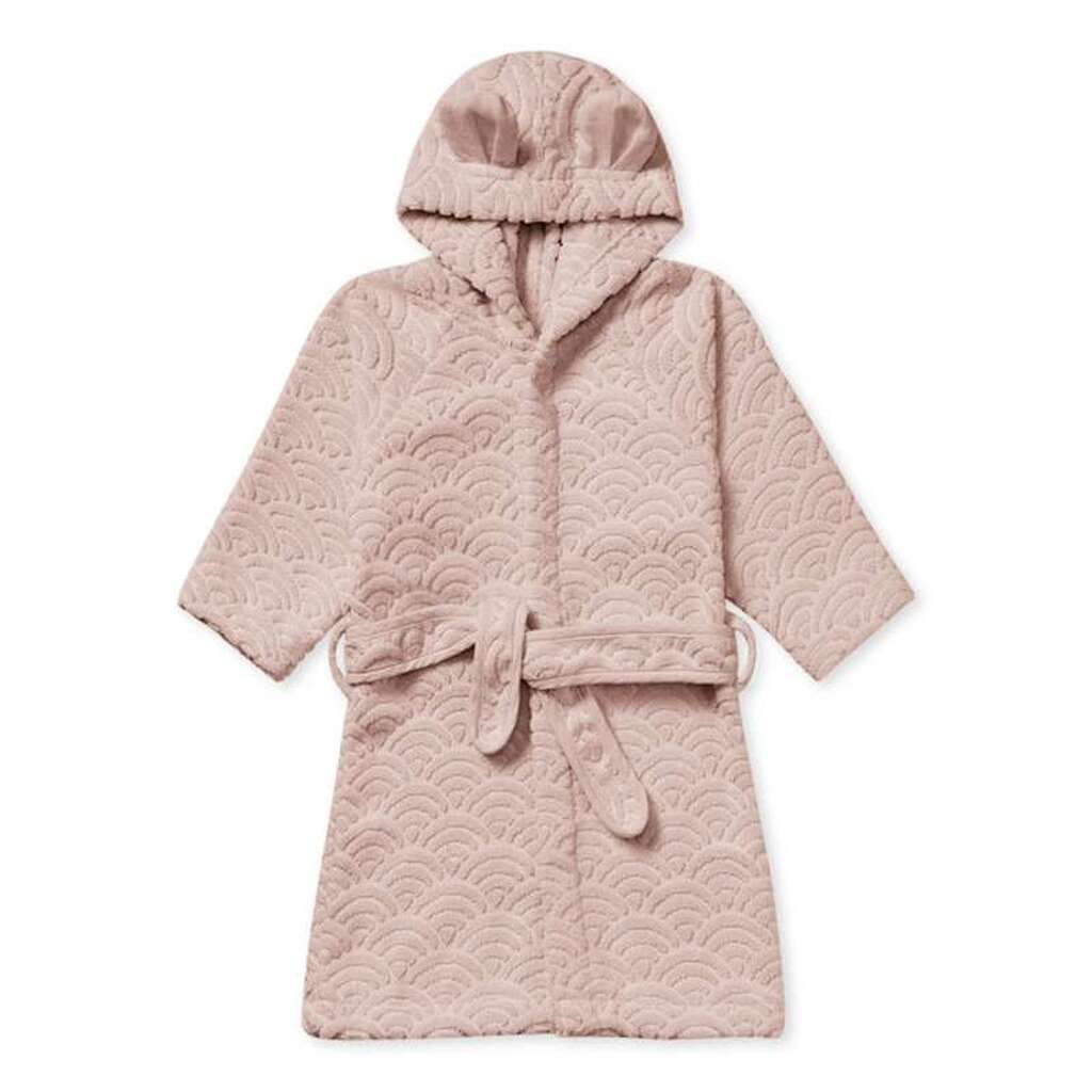 Cam Cam Copenhagen Badekåbe m. Hætte og Ører - 1-2 år - GOTS - Dusty Rose