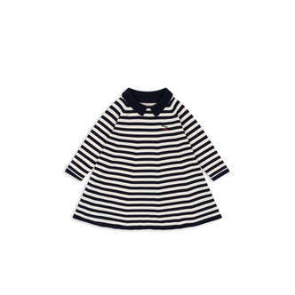Konges Sløjd Venton Strikket Kjole - GOTS - Navy Stripe