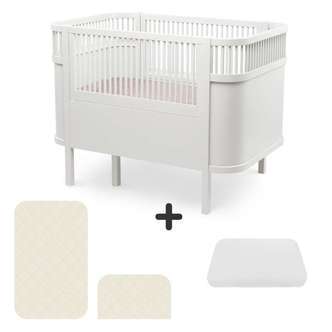 Sebra Sengen - Klassisk - Classic White - Bundle 2