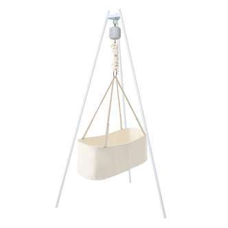 Membantu Bundle - Basic - Babyvugge m. Vuggemotor og Vuggestativ - Natur