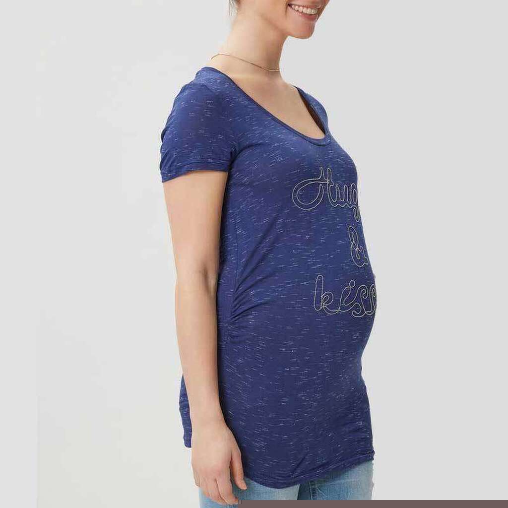 Mamalicious Jersey Ventetop - Blå