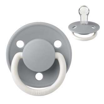 BIBS Rund De Lux Sut - Onesize - Silikone - GLOW - Cloud