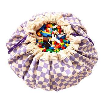 Play & Go Opbevaringstæppe - Vichy Purple