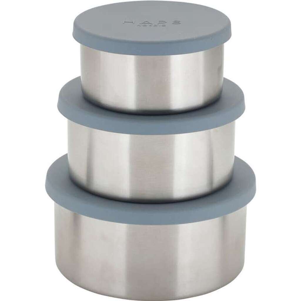 HAPS Nordic Steel Trio Madbeholdere - Large - Ocean