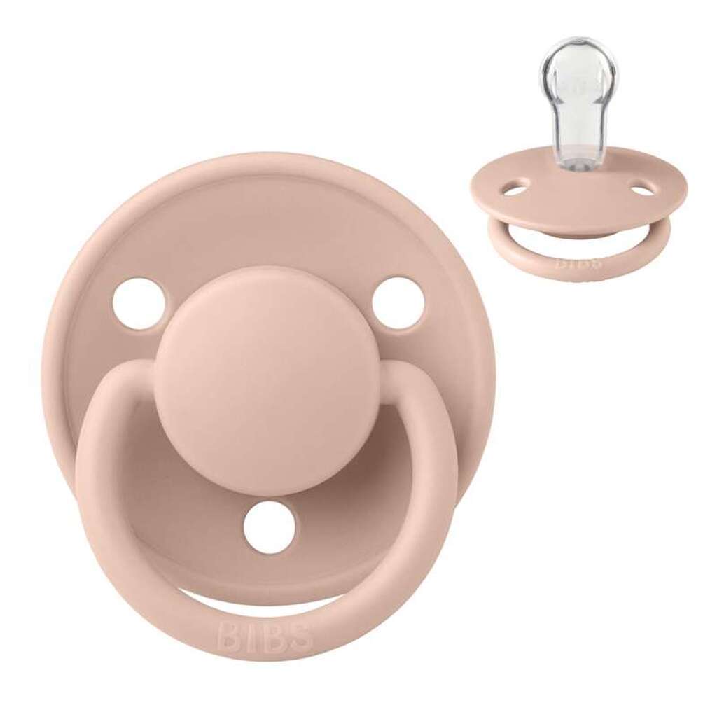 BIBS Rund De Lux Sut - Onesize - Silikone - Blush