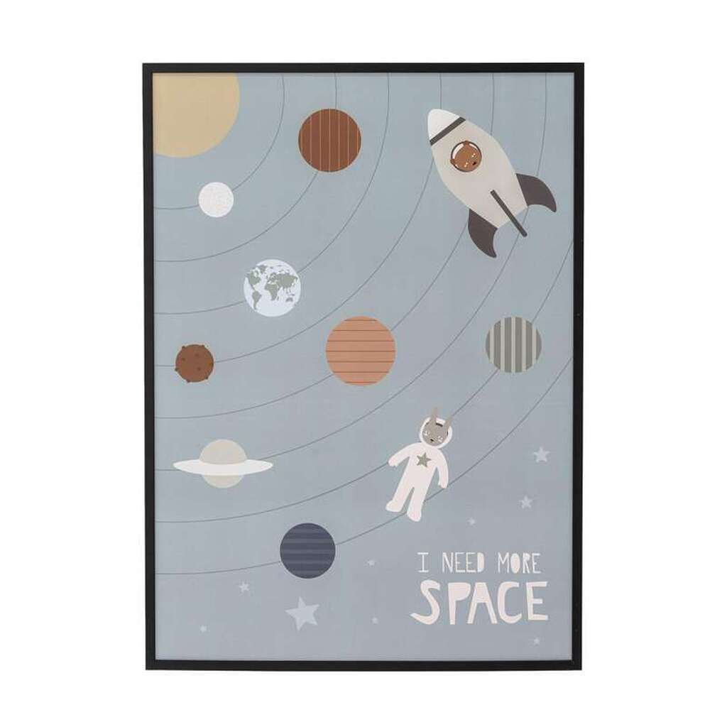 Bloomingville Billede m. Ramme (Sort Fyr)