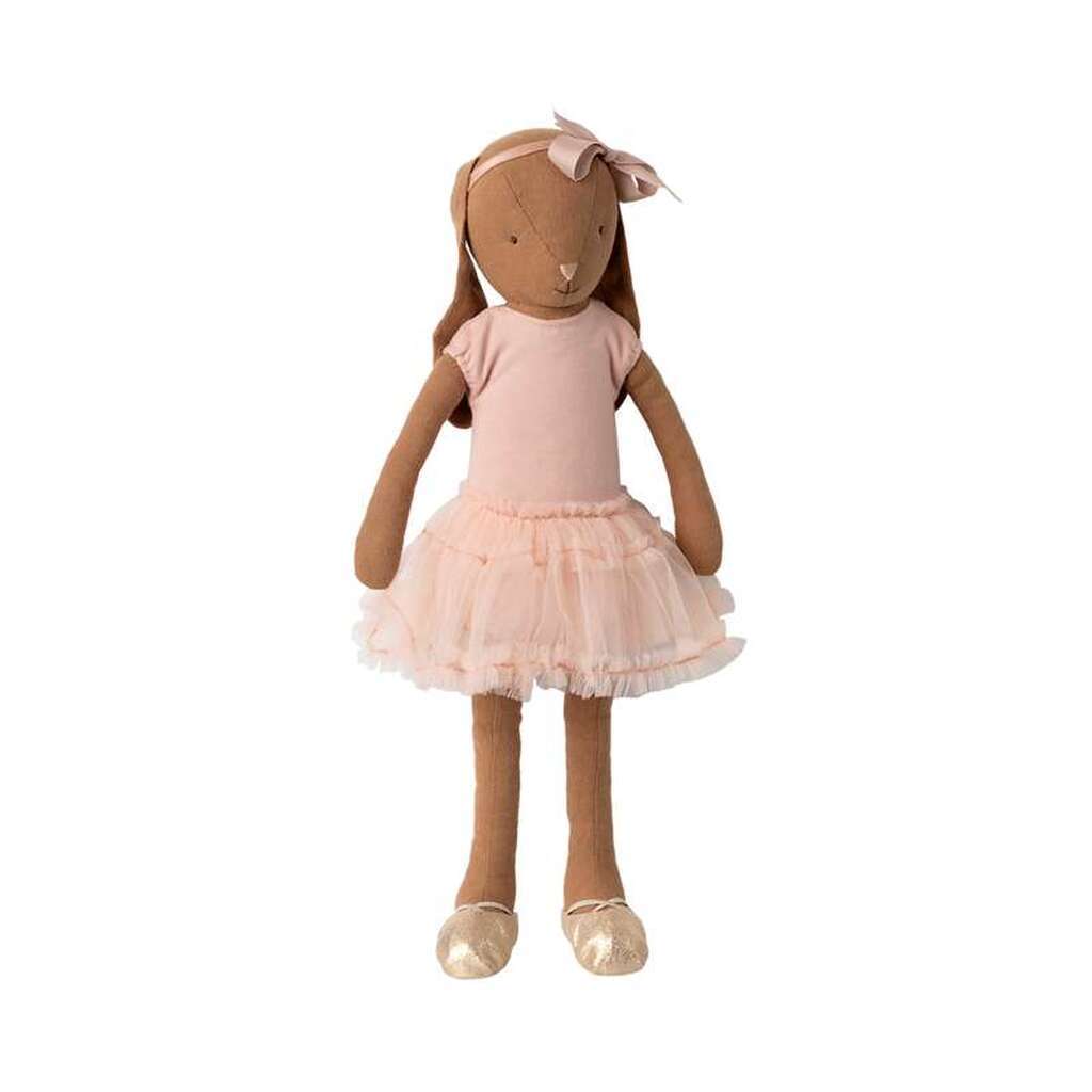 Maileg Kanin - Str. 3 - Balletdragt og Tylskørt Rosa - Brun