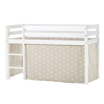 Hoppekids ECO Dream - Halvhøj Seng m. PETS Forhæng - 70x160 cm. - Ikke Delbar