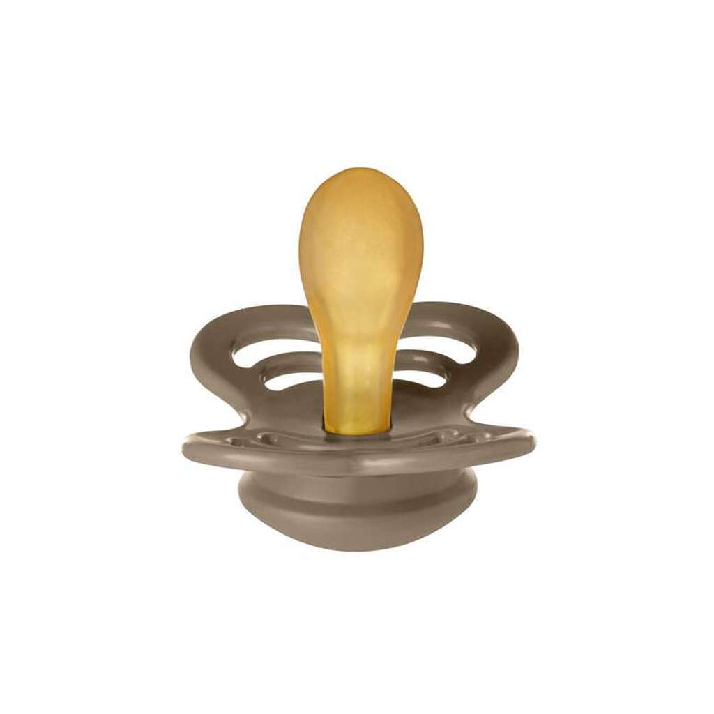 BIBS Symmetrisk Supreme Sut - Str. 2 - Naturgummi - Dark Oak