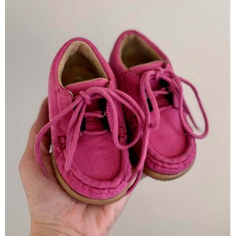 Aurelka Mokkasiner m/snørebånd, pink - sko med ekstra støtte
