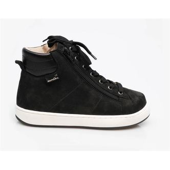 Aurelka snøresko m/2 lynlåse, sort - sko med ekstra støtte