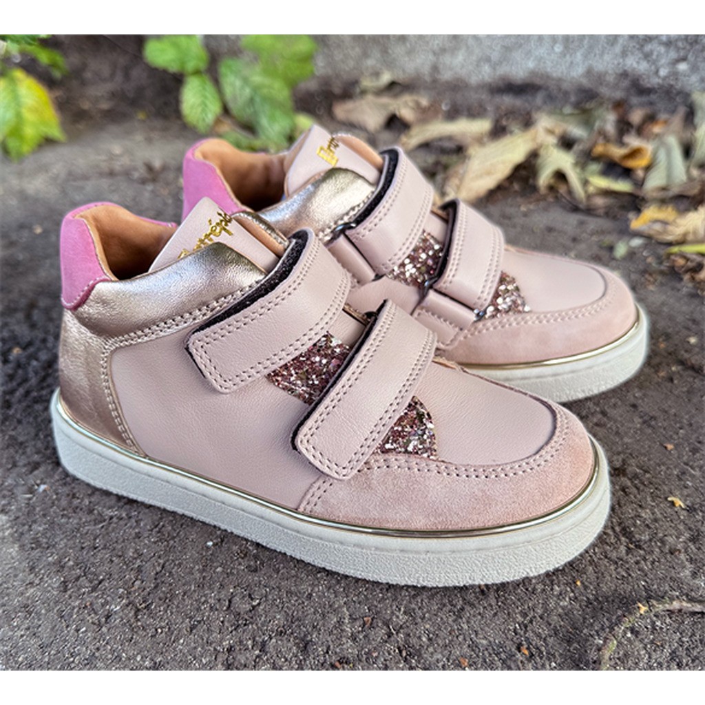 BabyBotte Intrépides Klaire velcro sneakers, nude