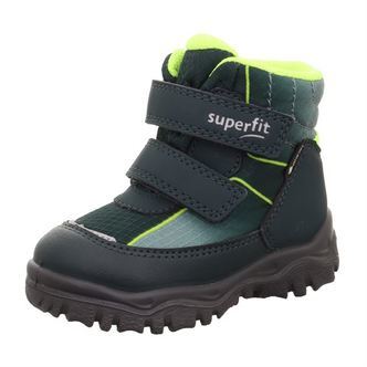 Superfit vinterstøvler m/Goretex, sort-grøn/gul