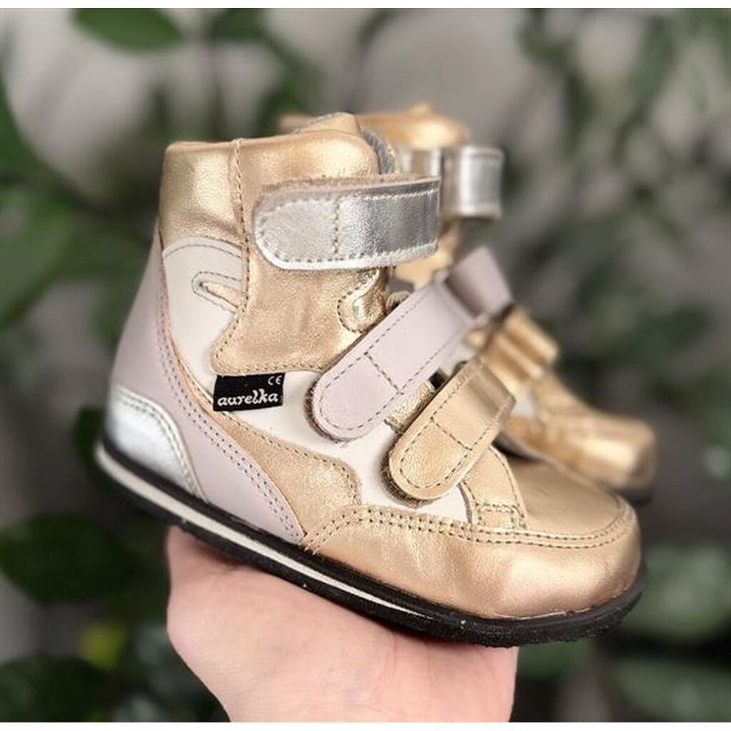 Aurelka basketstøvler, rose gold - vandtætte sko med ekstra støtte