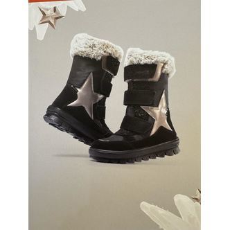 Superfit vinterstøvler m/Goretex, sort m/stjerne