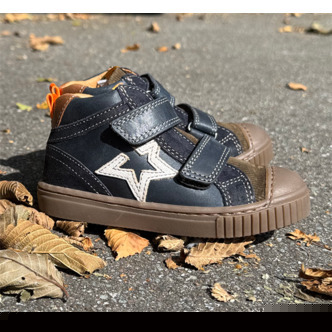BabyBotte Intrépides Karlos velcro sneakers, navy/army