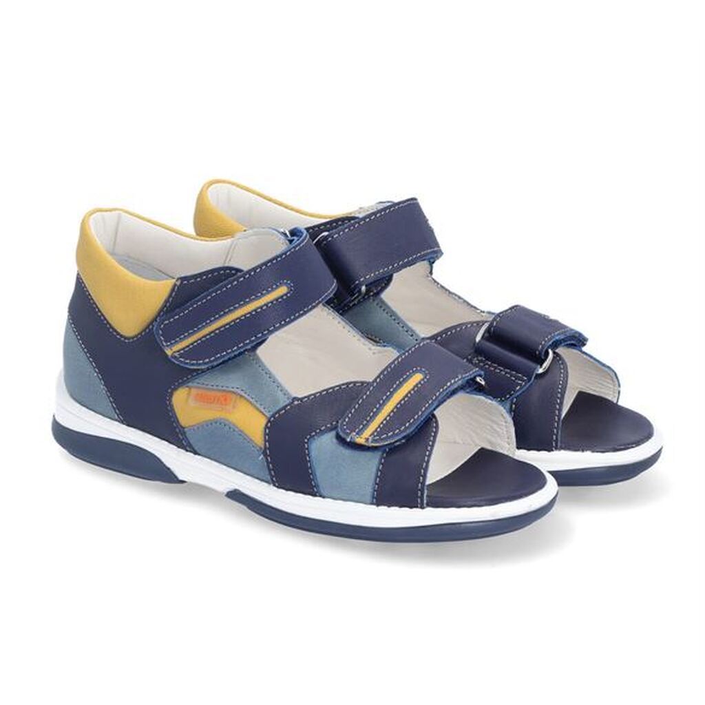 Memo Denver sandal, blå - sandal med ekstra støtte