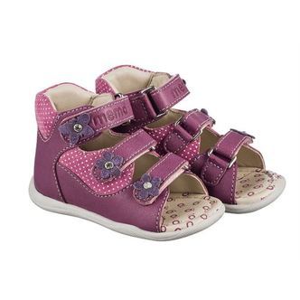 Memo Doris sandal, lilla - pigesandal med ekstra støtte