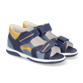 Memo Denver sandal, blå - sandal med ekstra støtte
