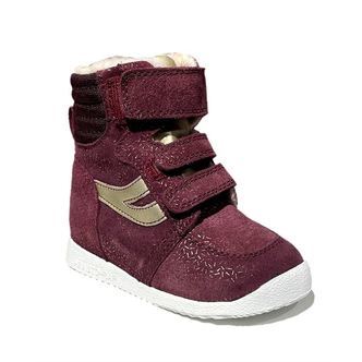 Arautorap (RAP) sporty velcro vinterstøvler, bordeaux