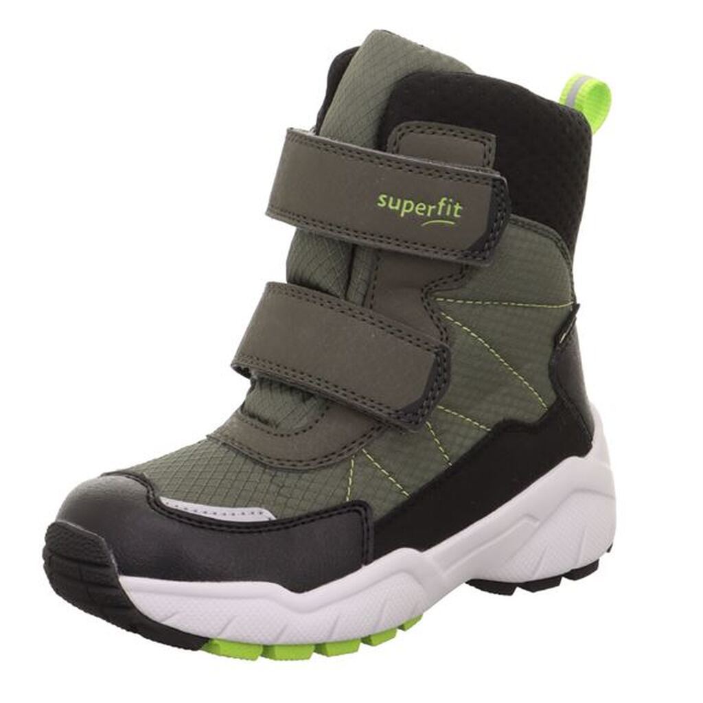 Superfit vinterstøvler m/Goretex, kaki/sort