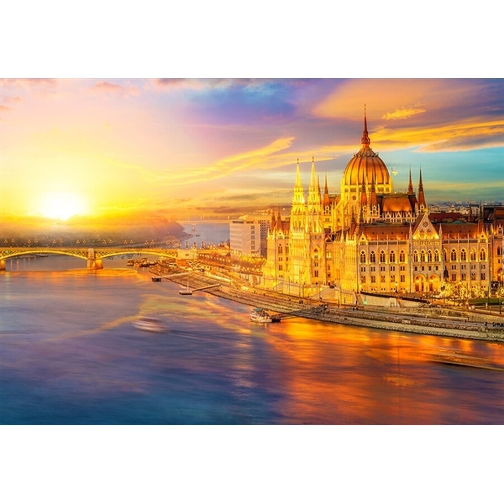 Hungarian Parliament at Sunset, Budapest