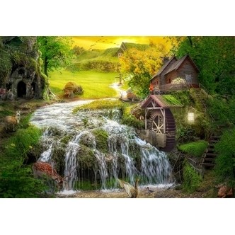 A Log Cabin by the Magic Creek