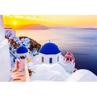 Sunrise over Santorini, Greece