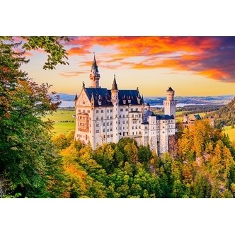 Neuschwanstein Castle in Autumn, Germany