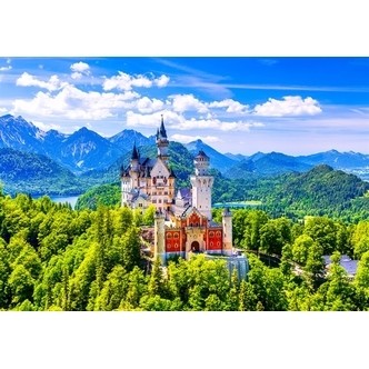 Neuschwanstein Castle in Summer, Germany