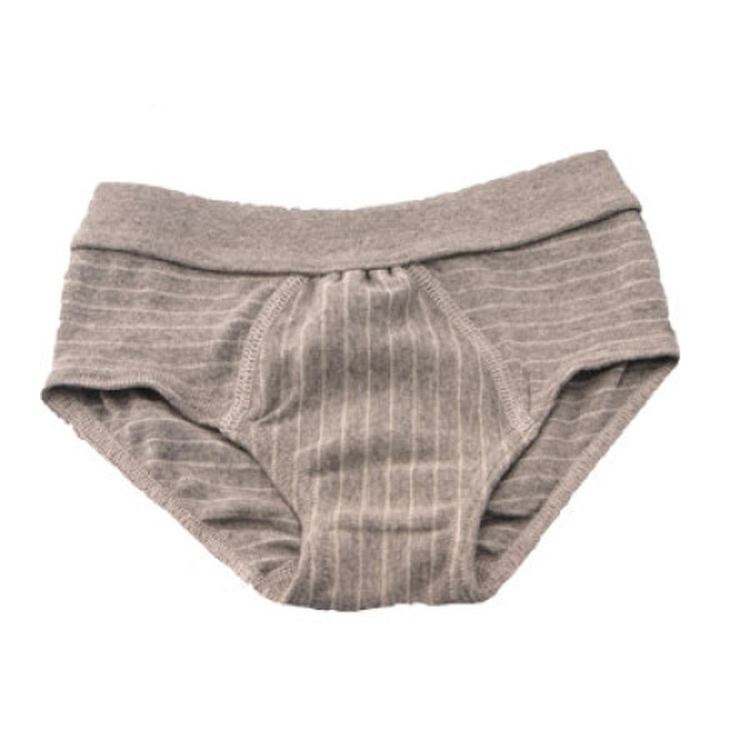 Engel Natur Underbukser  i økologisk bomuld - gråstribet - Flere Str.