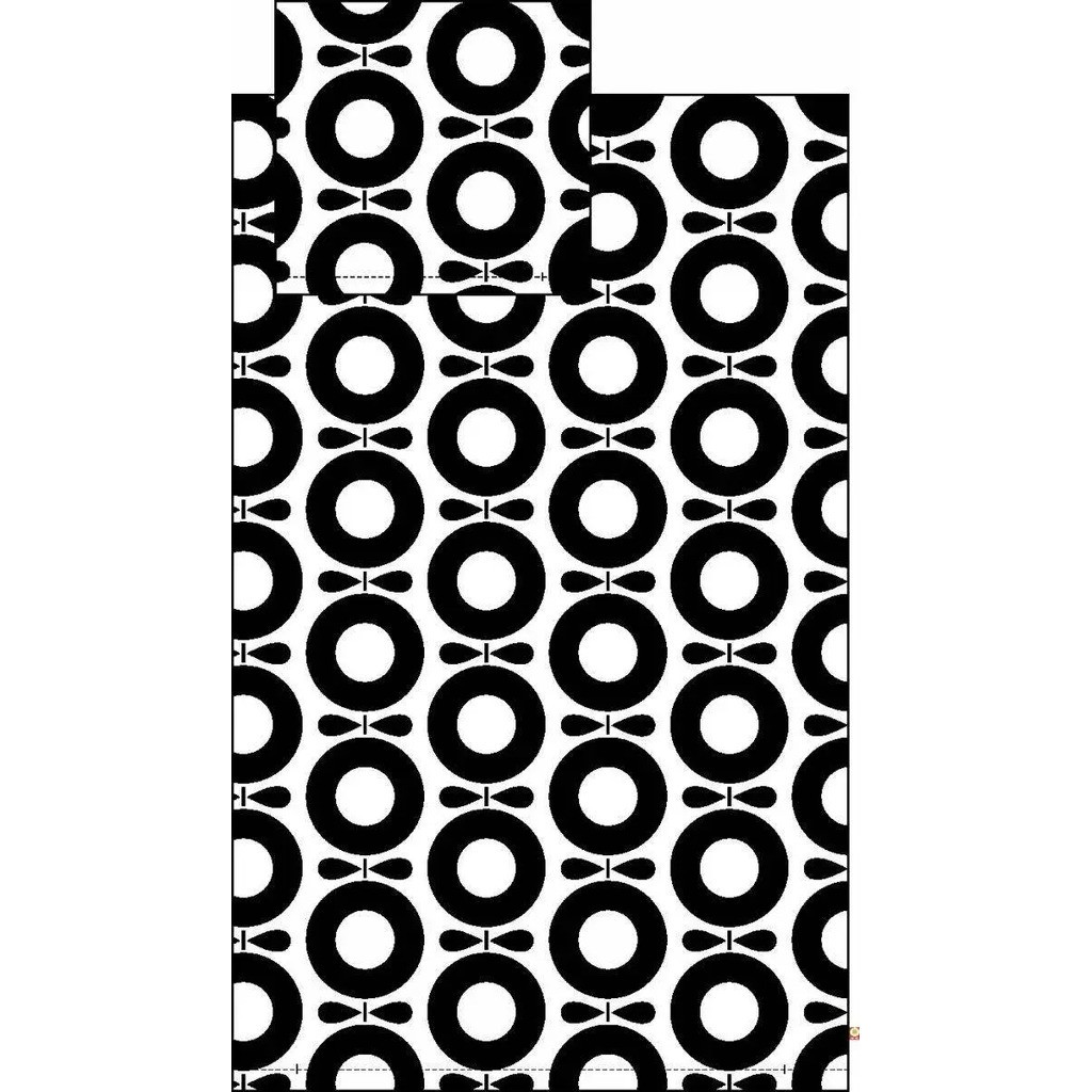 Voksensengetøj sort og hvid 140x200