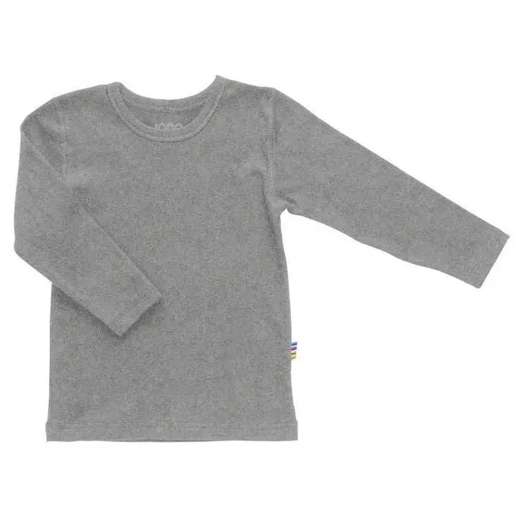 Grå babybluse i bomuld