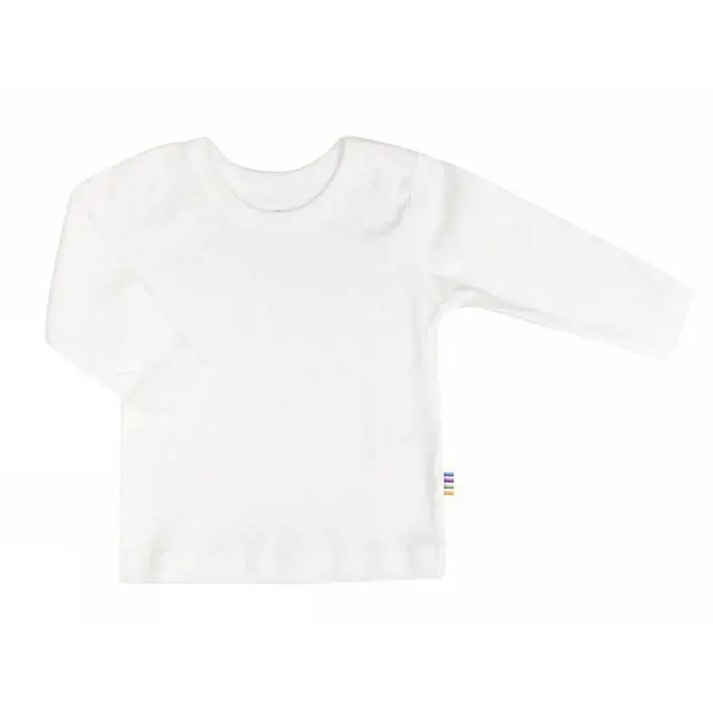 Babybluse i hvid bomuld