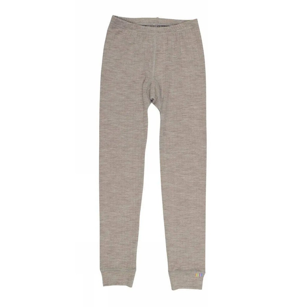 Brune leggings i ren uld