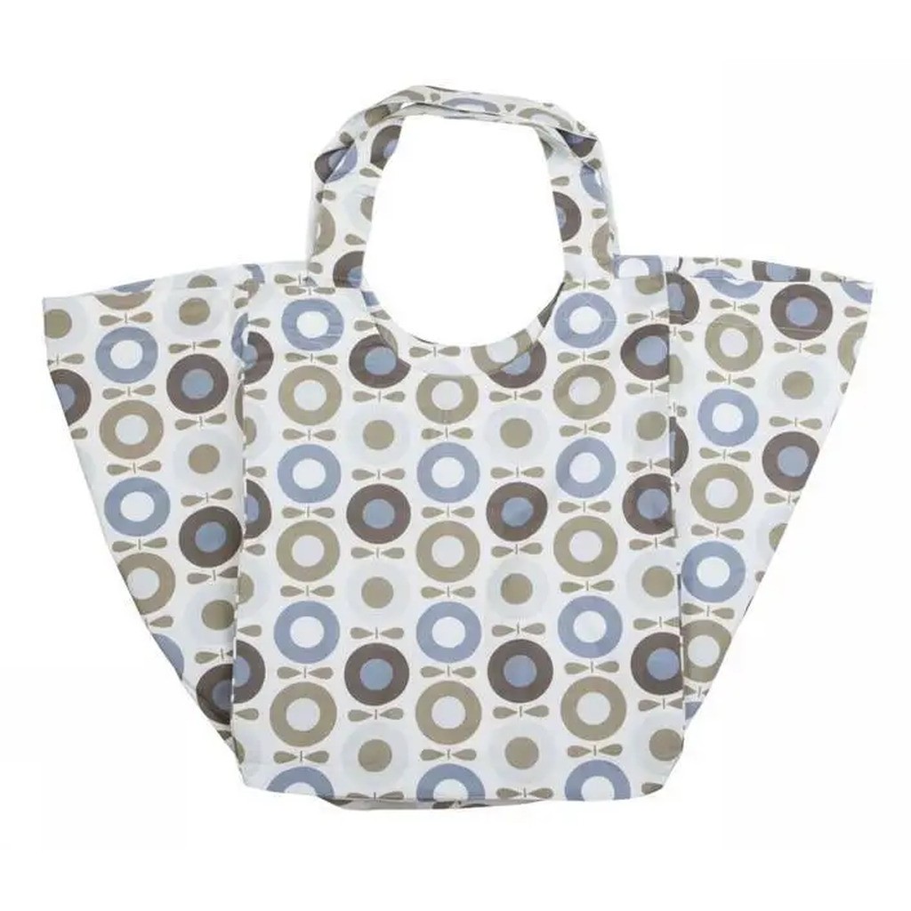 Beach Bag lys blå og lys brun