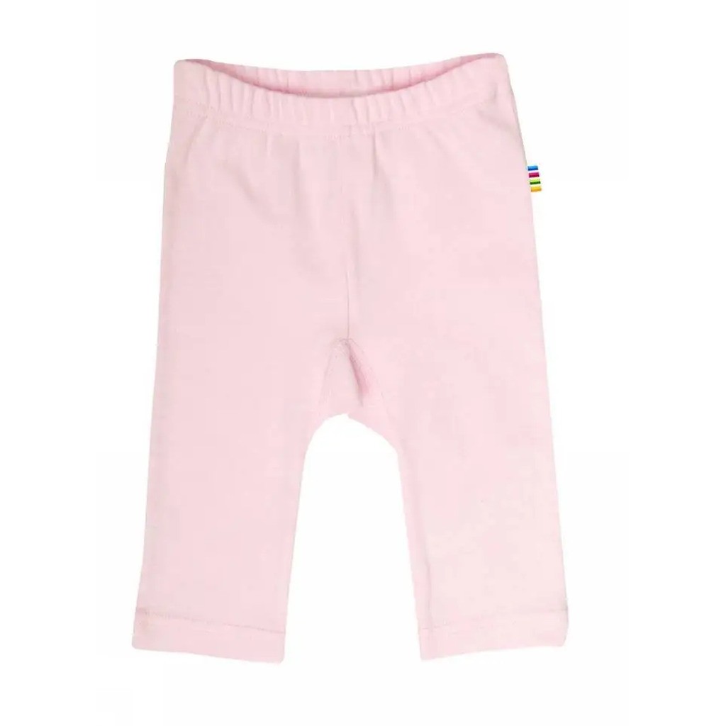 Lyserøde babyleggings i bambus