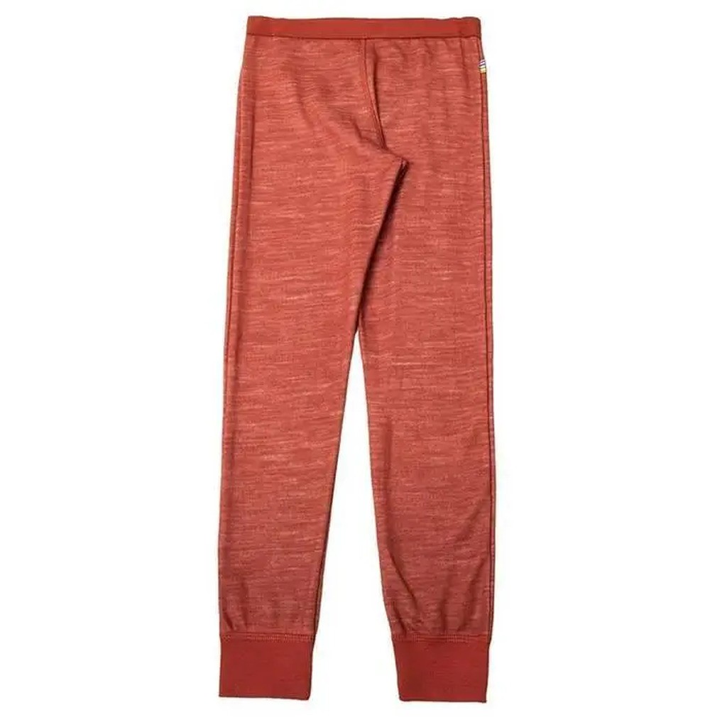Leggings i chilirød uld og økologisk bambus