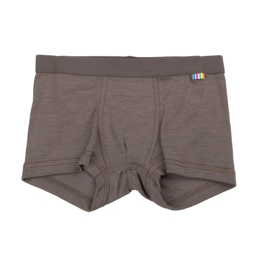 Boxershorts i beige uld-silke med motiv