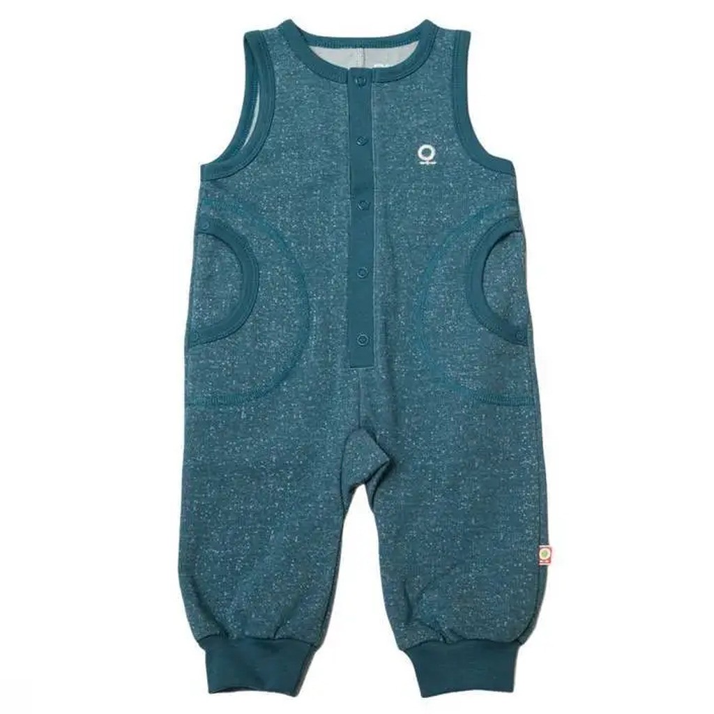 Overall sweatwear blåmix økologisk bomuld