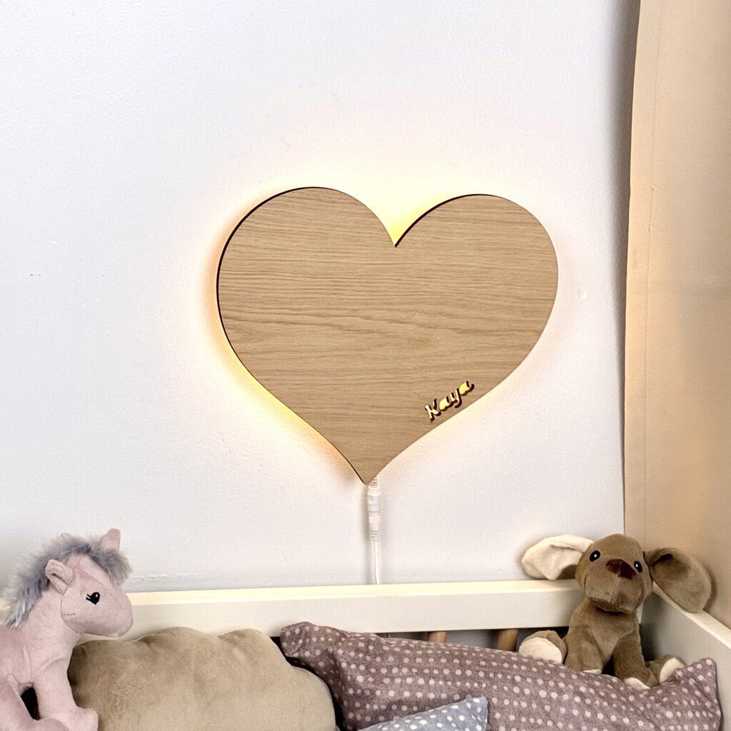 Hjerte lampe med klik-funktion