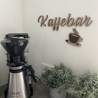 Sæt af kaffebar skilt og kaffekop