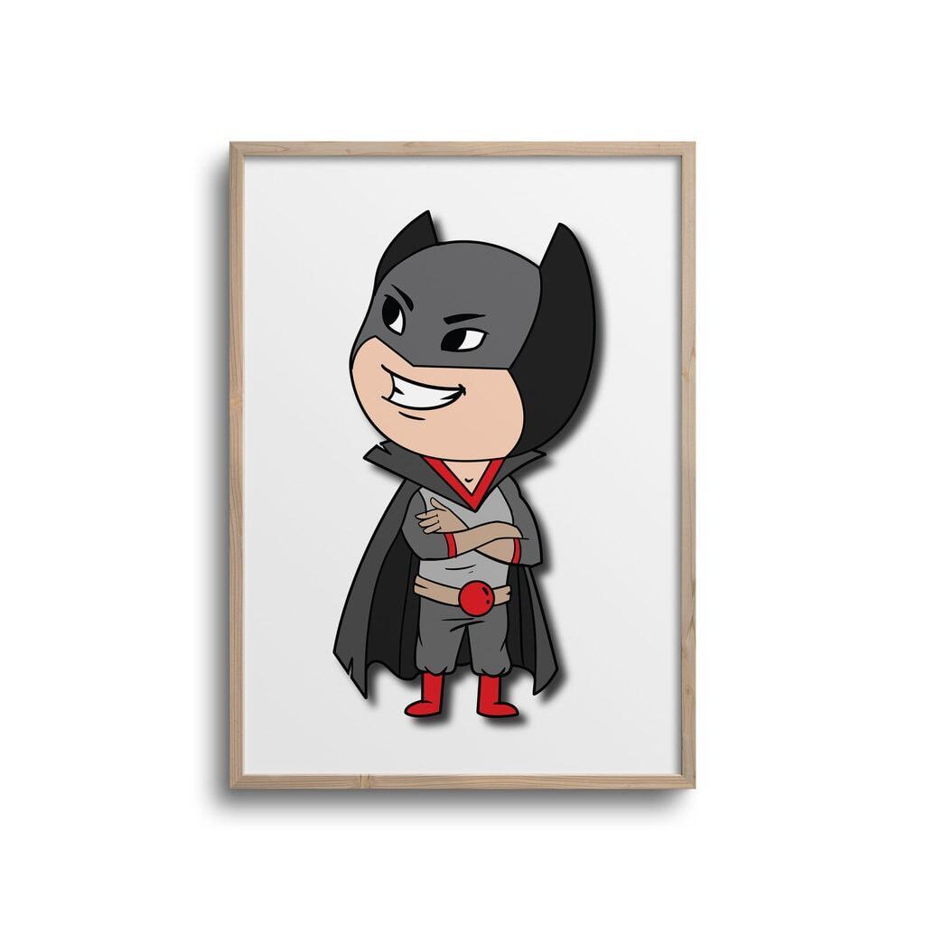 Superhelt dreng - plakat