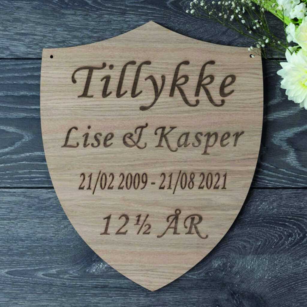 Kobberbryllupsskjold til æresport