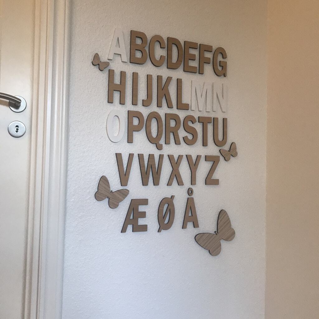 Sommerfugl sæt af 4 stk
